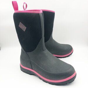 MUCK BOOT CO. Black Pink Waterproof Rain Snow Boots Youth 5 or Womens 6